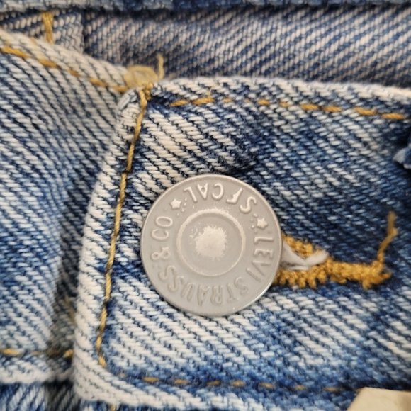 Levis 505 Regular Straight Leg 14 Slim Original Tag Size 25x27 - Picture 12 of 14